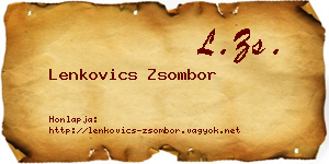 Lenkovics Zsombor névjegykártya